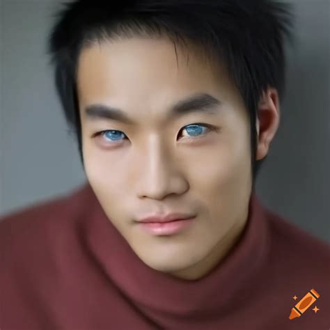 asian person with blue eyes|More.